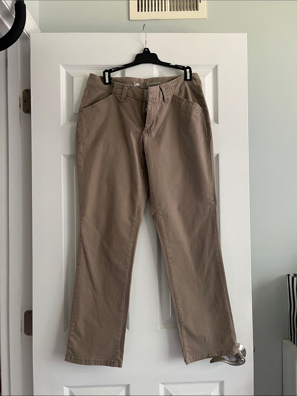 Lee Women's Khaki Straight-Leg Pants
